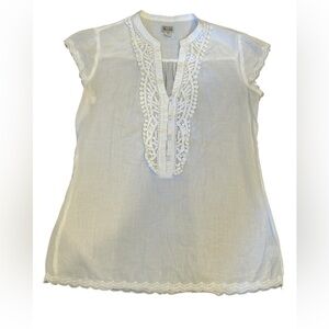 Converse One Star White Lace Coquette Whimsygirl Cottagecore Tunic Women’s XS